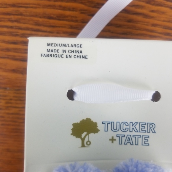 Tucker Tate Crew Socks Bear Cozy Butter 2 Pair M/L - Picture 3 of 6